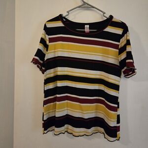 Striped Short Sleeve Dress